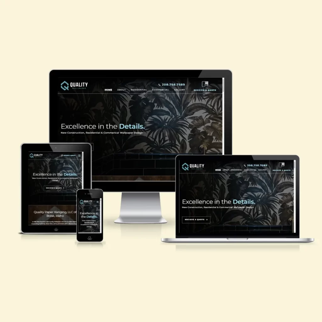 Website for Wallpaper Design & Installation Business