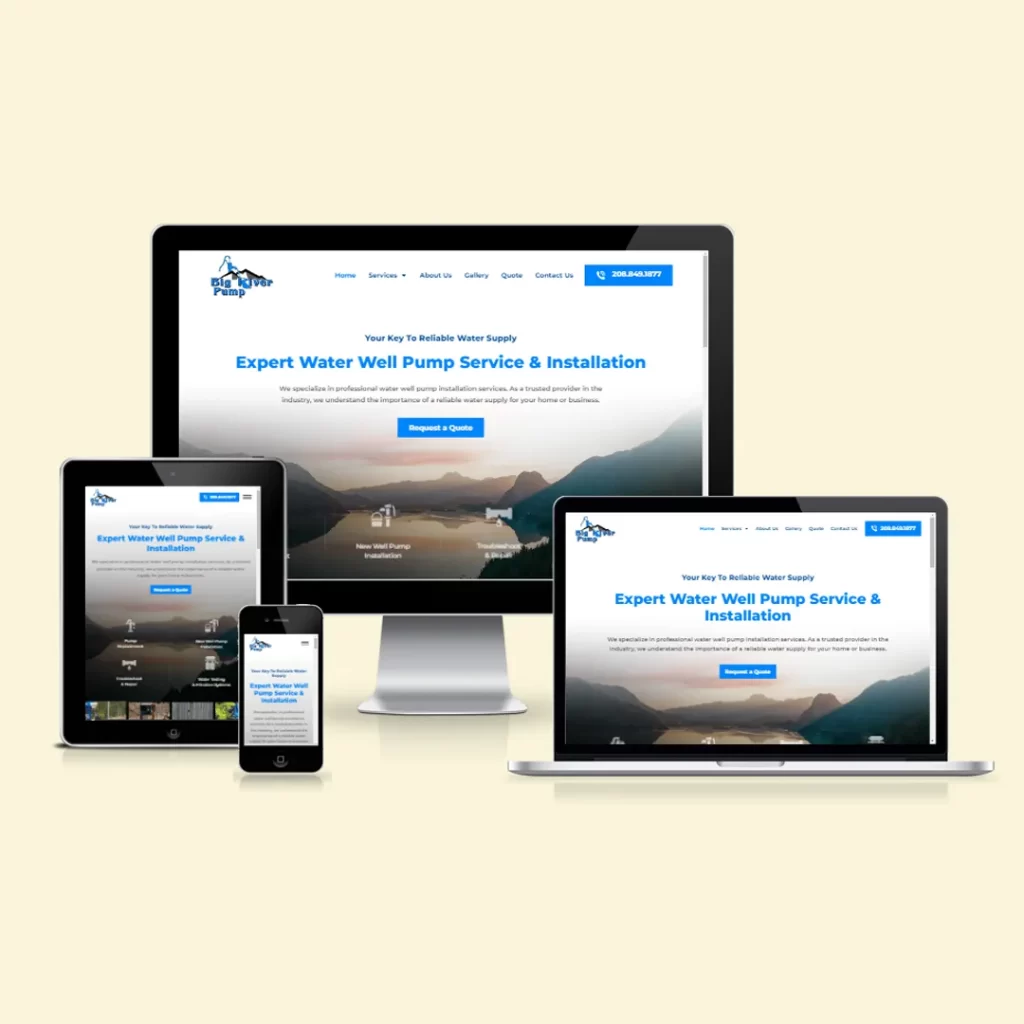 Website for Water Well Pump Service Company